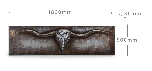 cielo_longhorn_metal_art